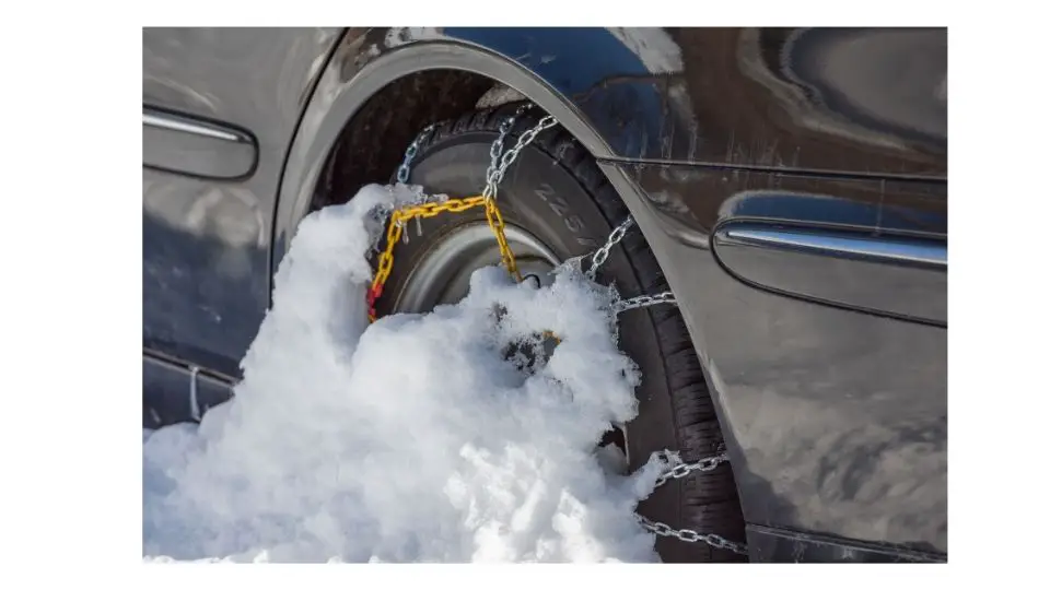 how fast can you go with snow chains on